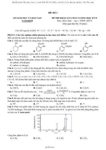Bộ đề ôn thi Hóa học Lớp 11 sách Kết Nối Tri Thức cuối Kì 2 (Có đáp án chuẩn)