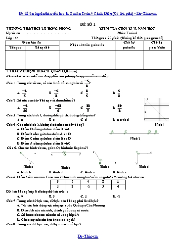 Bộ đề ôn luyện thi cuối học kì 2 môn Toán 6 Cánh Diều (Có lời giải)