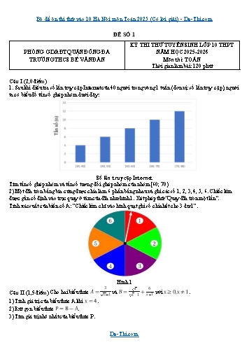 Bộ đề ôn thi thử vào 10 Hà Nội môn Toán 2025 (Có lời giải)