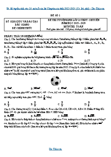 Bộ đề tuyển sinh vào 10 môn Toán hệ Chuyên các tỉnh 2025-2026 (Có lời giải)